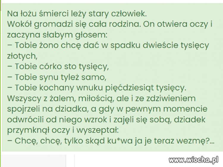 Chciał dobrze...tak samo jak i rolnicy