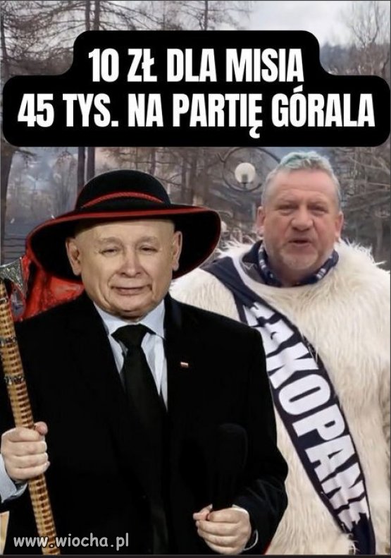 "GOROLE" nic nie robią za frajer...