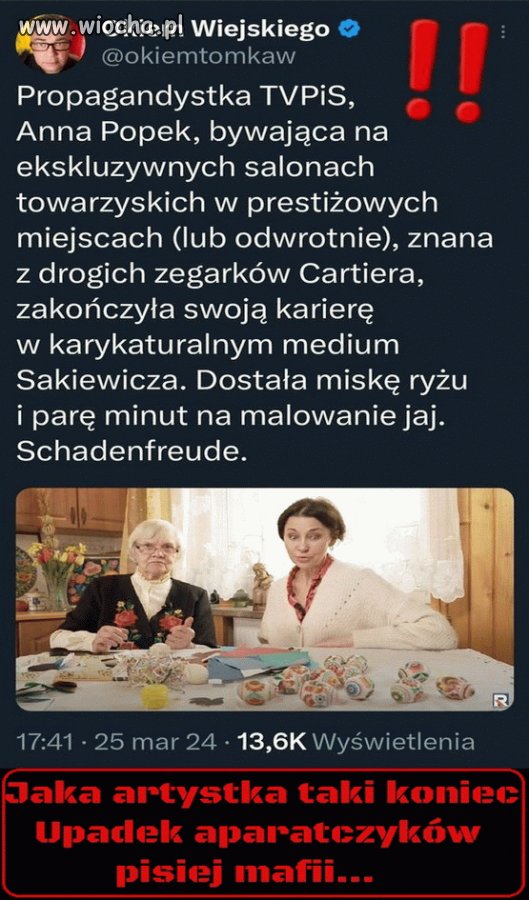 Pisowski pustak wyleciał nawet z tv republika