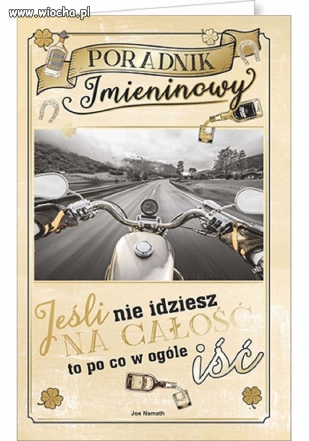 Karta imieninowa dla faceta