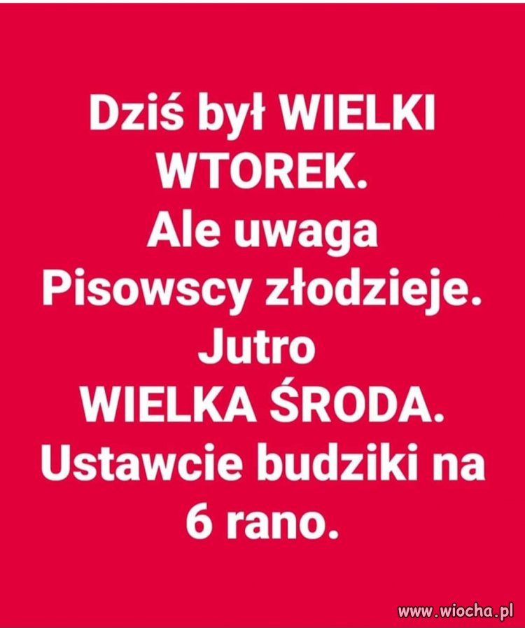 Szykujcie się pisiory 