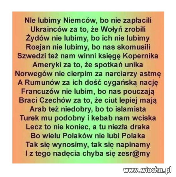 No i tak to u nas wygląda.