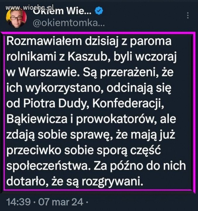Dotarło ale za późno
