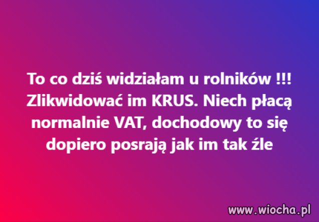Taka refleksja po dzisiejszym marszu rolników ...
