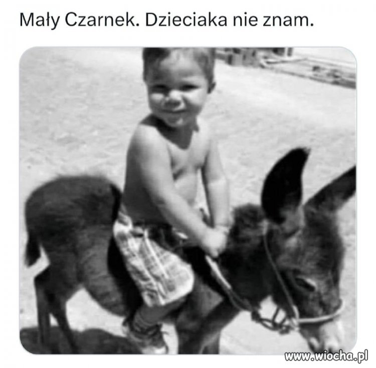 Czarnek w dzieciństwie 