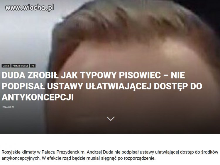 Duda działa jak polityk prorosyjski z PiS.