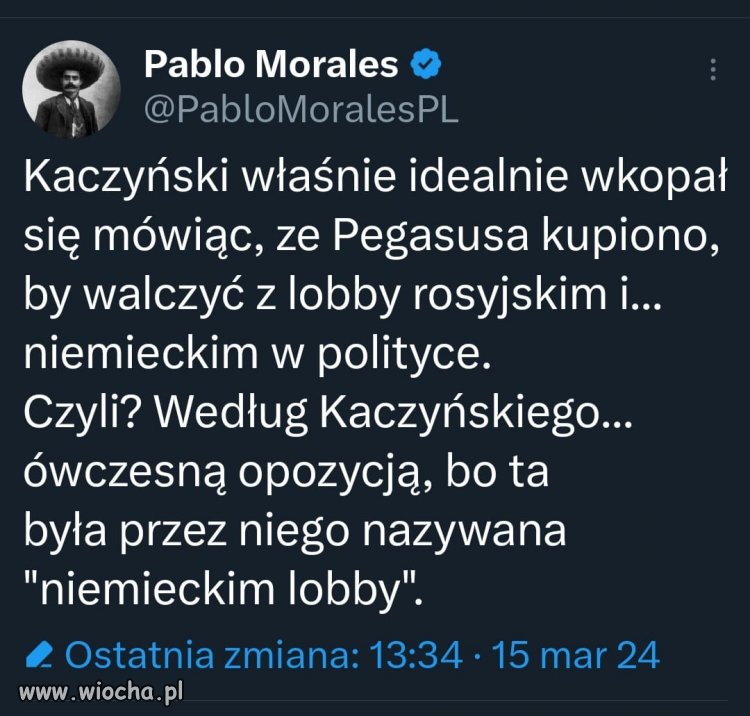 Dodatkowo powiedział, że mieli wypasioną wersję