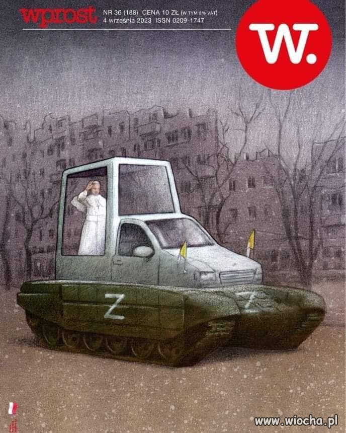 Przyjedzie do Ukrainy aby wspomóc wywiesić białą flagę.