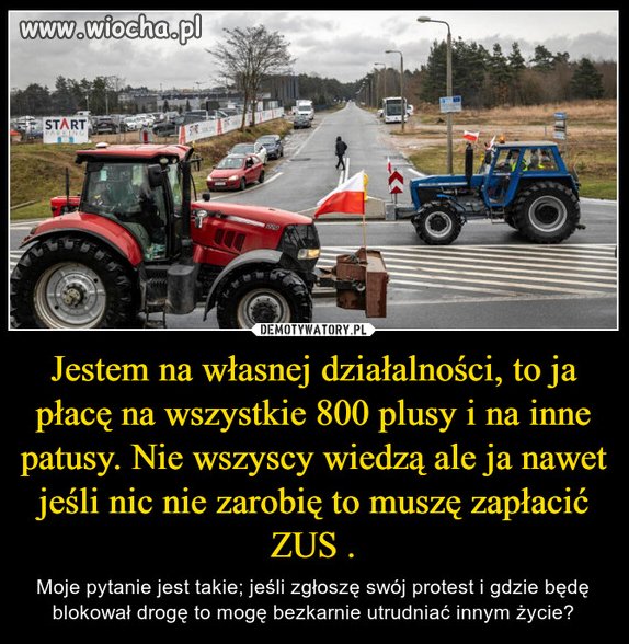 Nie mam ciągnika za miliony