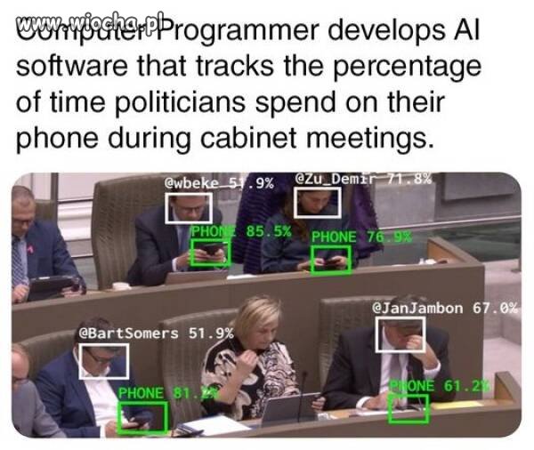 Oprogramowanie, które sprawdza ile czasu polityk