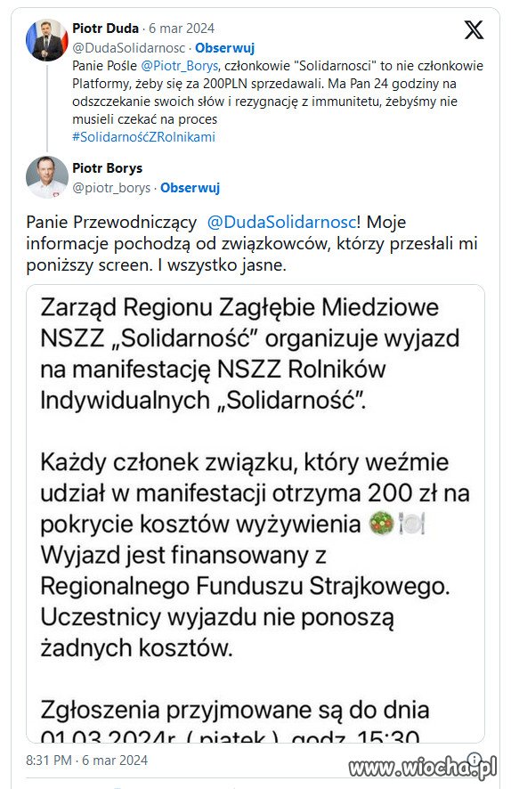 Takie "rolniki" z tej płatnej hołoty zadymiarzy...