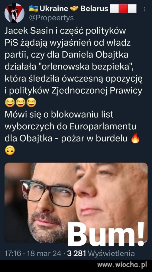 Pięknie. Niech się k..wy pozagryzają wewnątrz tej 