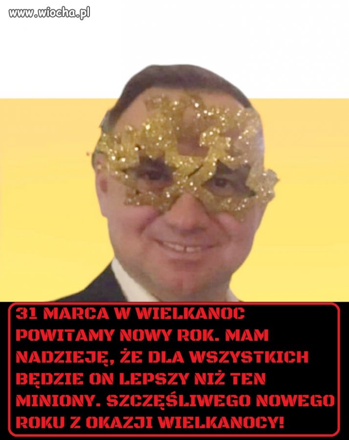 Anżej składa życzenia