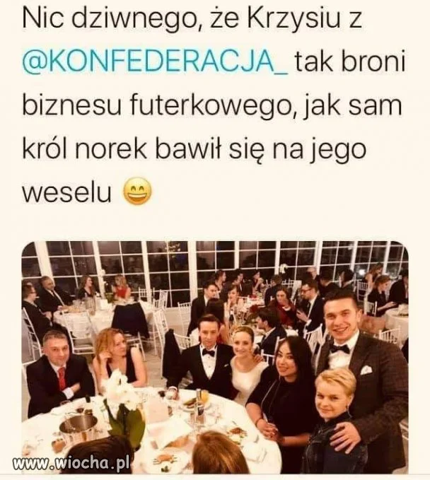 Kolejny obrońca ferm futerkowych.
