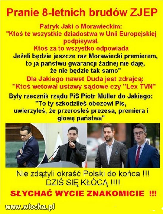 Wojna w raju PiSu? Jaki tez byl w UE i pyskowal...