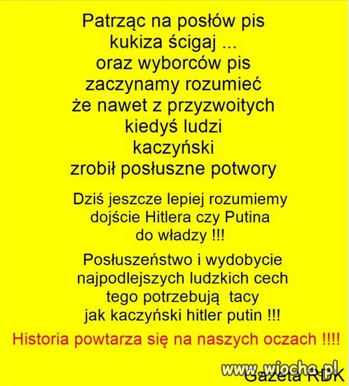 PiS z sektą kościoła, zamienił Polskę w dom wariatów!