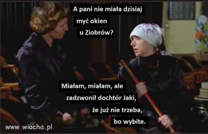 U Ziobrów na święta, okna nie umyte i szyby wybite