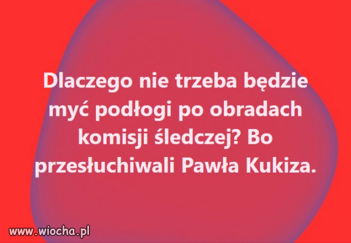Podłoga będzie umyta kukizem...