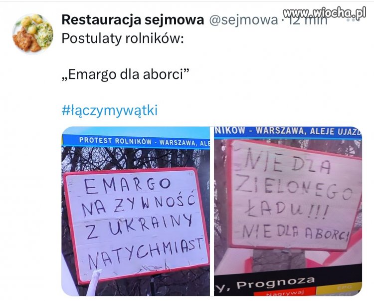Rolnikom mylą się płody