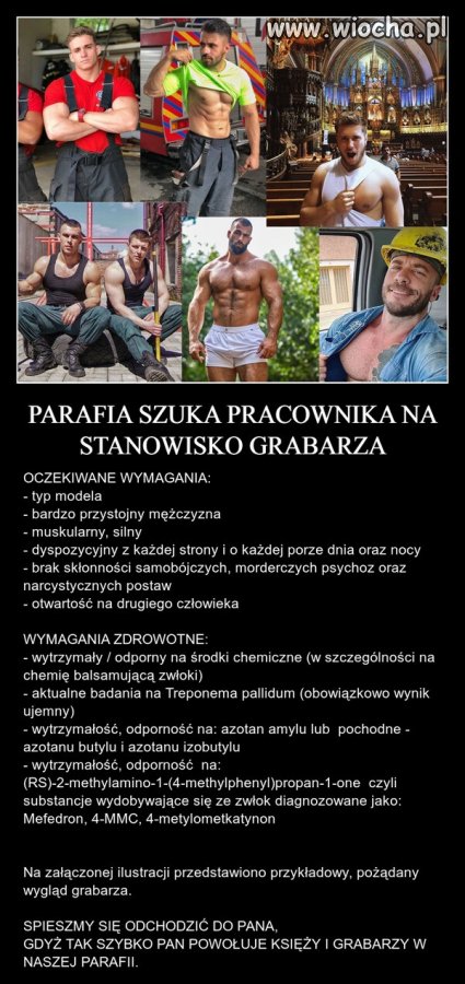 Nowy grabarz pilnie poszukiwany ...