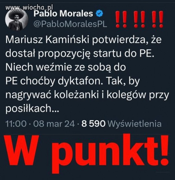 Kamiński ty i twój kolega zbok nie unikniecie kary
