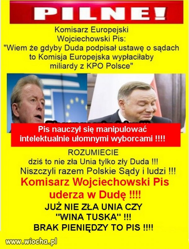 PiS działał i działa, wbrew interesom Polski...