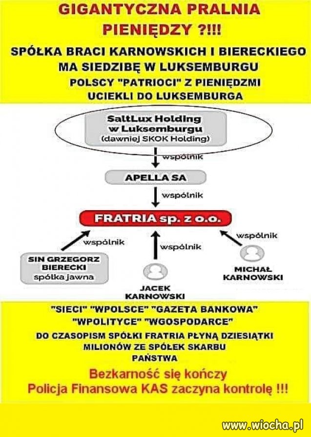 Kradli na potęgę, to i musieli to gdzieś wyprać 