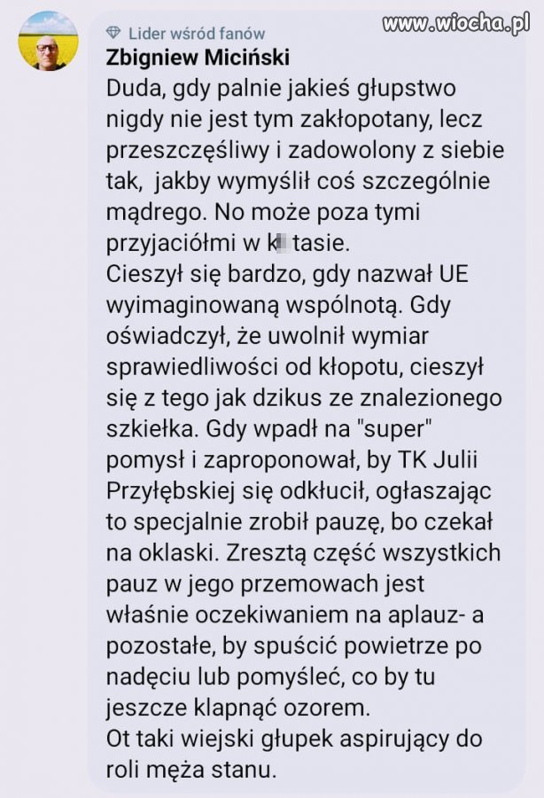 Świetna diagnoza ...