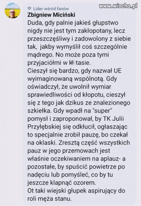 Świetna diagnoza ...