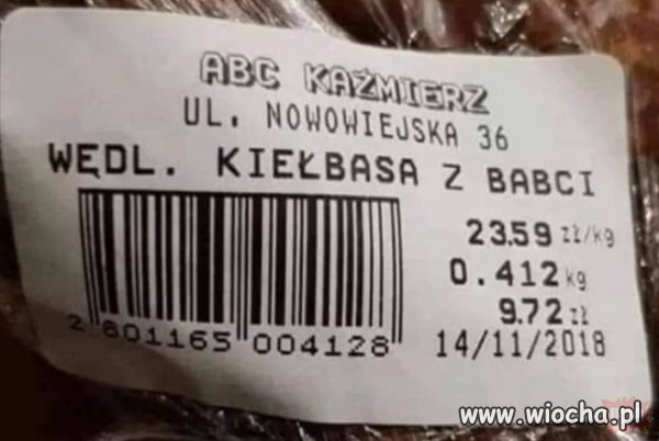 Kiełbasa na święta.