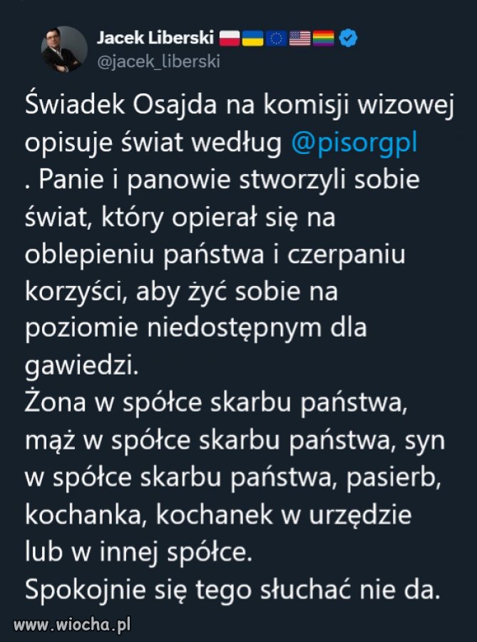Czyli słowa o mafii i nowotworze nie były na wyrost