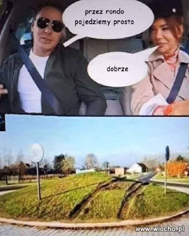 Na rondzie prosto