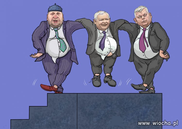 Taniec chocholi na schodach hańby smoleńskiej Kaczystanu!