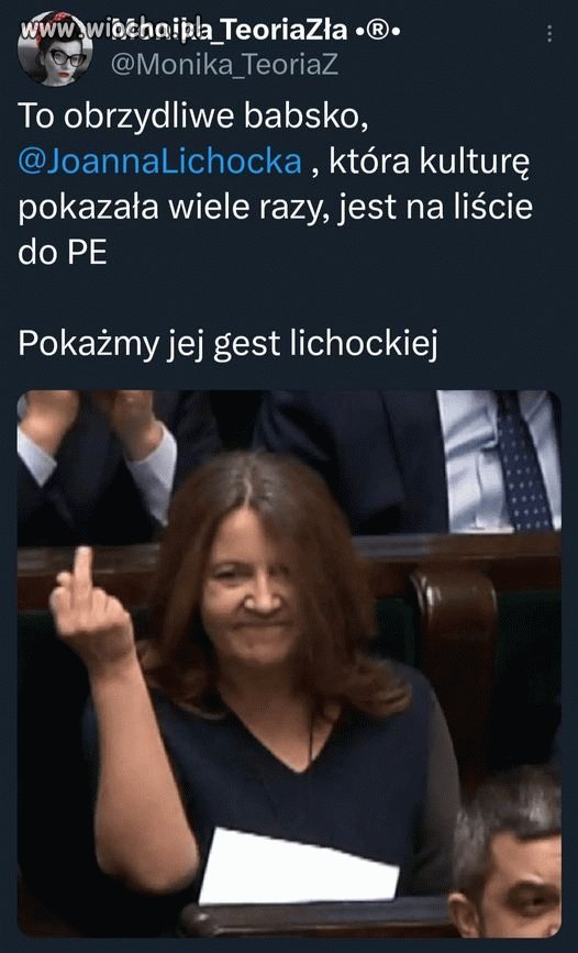 Szmata pcha się do PE