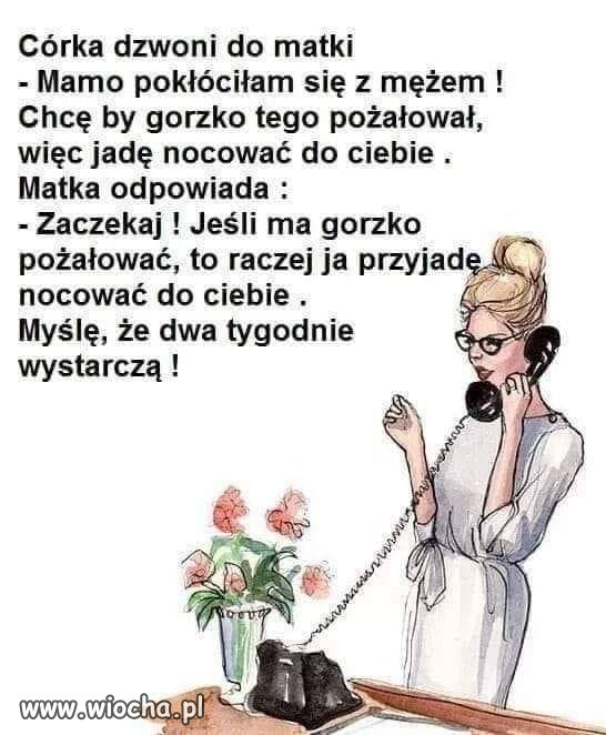 Teściowa to jednak wie jak dowalić 