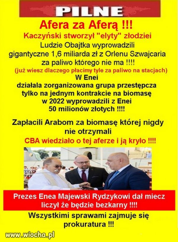 Dzien bez ujawnienia nowej afery PiSu, to dzień stracony...