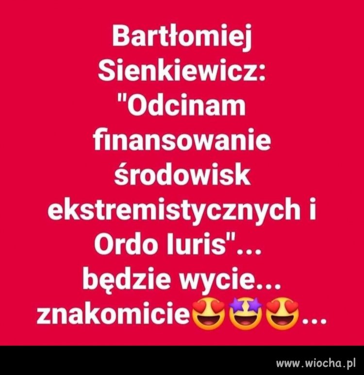 Brawo !  Ordo Iuris powinno być zdelegalizowane 