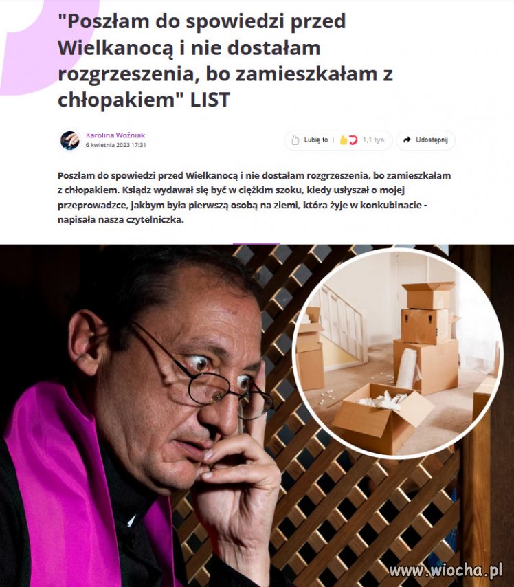 Kobieto jest 21 wiek A ty chodzisz do spowiedzi?! 