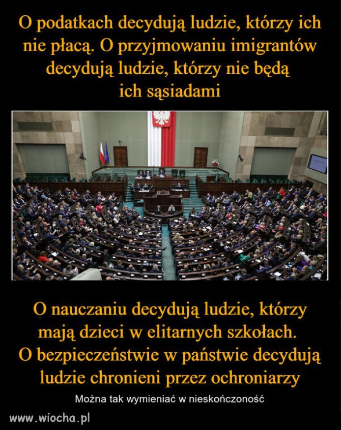 Jaki naród, tacy politycy przez nich wybierani!