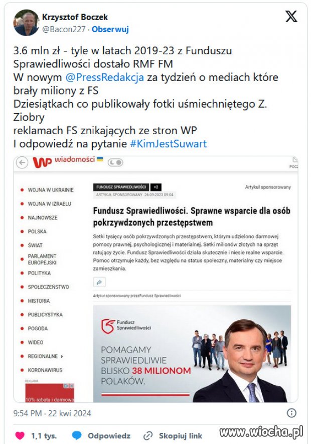 Magazyn „Press” ujawnia: Pieniądze trafiały do dziennikarzy
