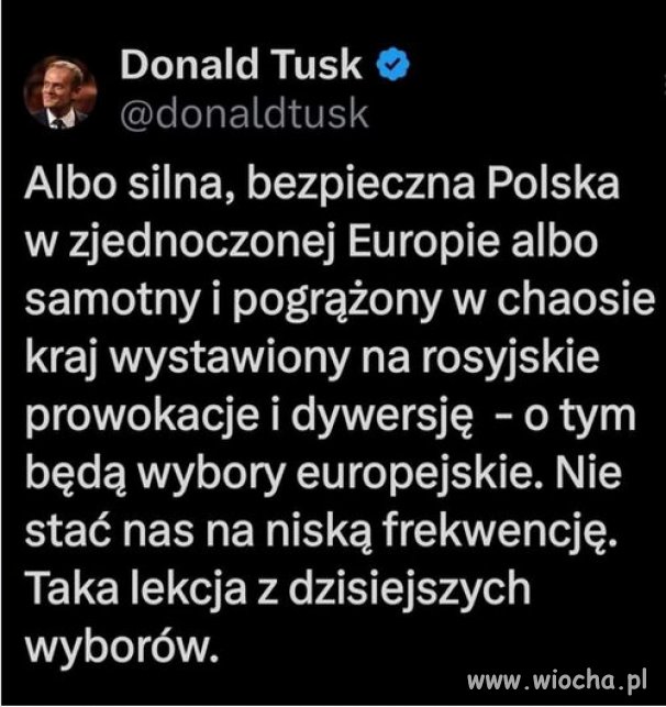 Mądre słowa, pełna zgoda. W tym trudnym dla Europy czasie