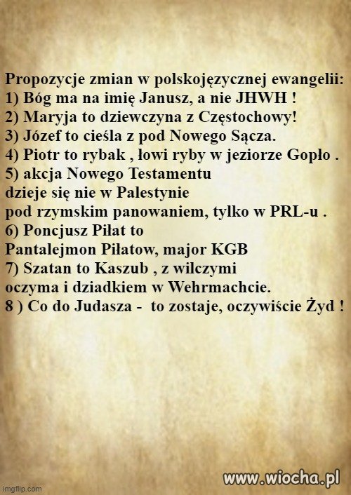 Na razie to propozycje,