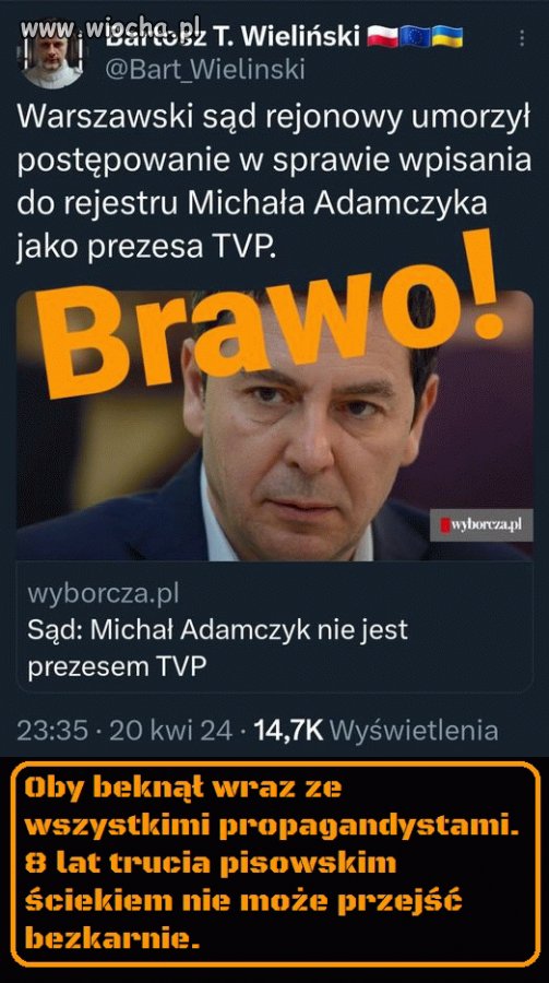 Jak mi nie przykro ty gnido