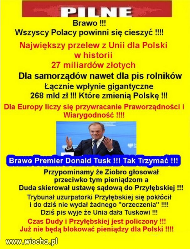 Wszyscy Polacy powinni się cieszyć !!!