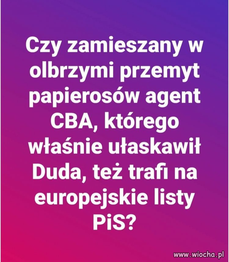 Pytanie do wyznawców PiS 