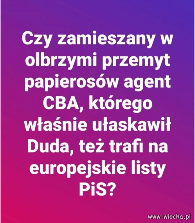 Pytanie do wyznawców PiS 