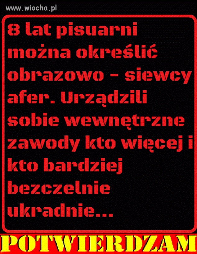 Krótki i jakże trafny opis pisowskiego szamba