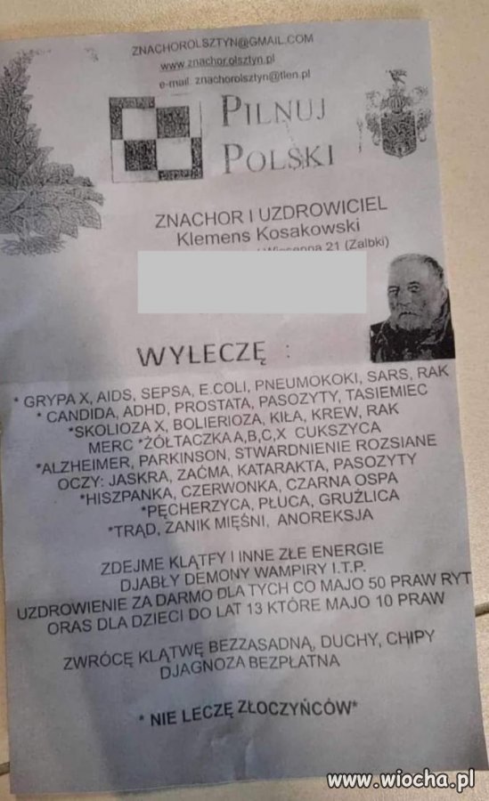 Wyleczy każdego, oprócz złoczyńców