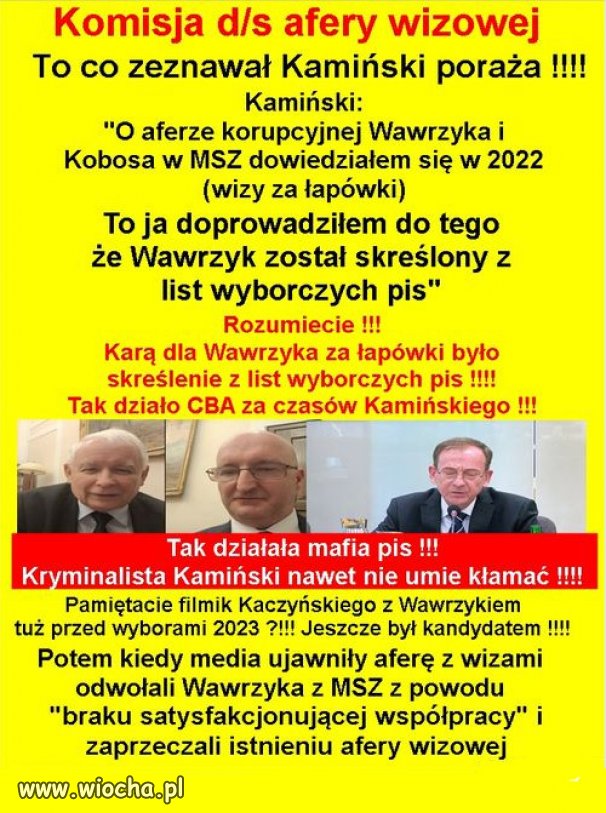 To informacja medialna usunęła Wawrzyka z list wyborczych.