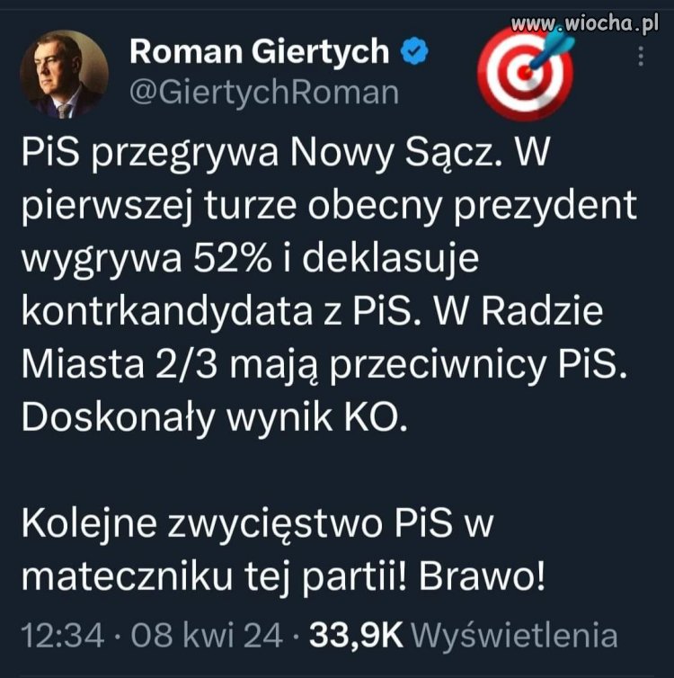 Wygrali tylko procentowo, reszta to pisiorskie